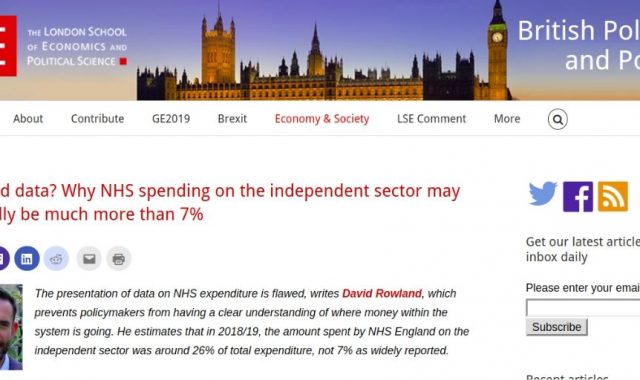 Flawed data? Why NHS spending on the independent sector may actually be much more than 7%